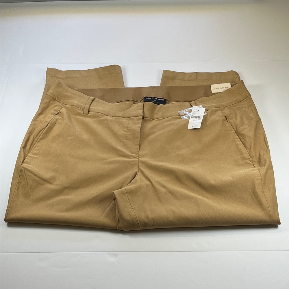 Lane Bryant Khaki Slim Ankle Chinos Sz 20P